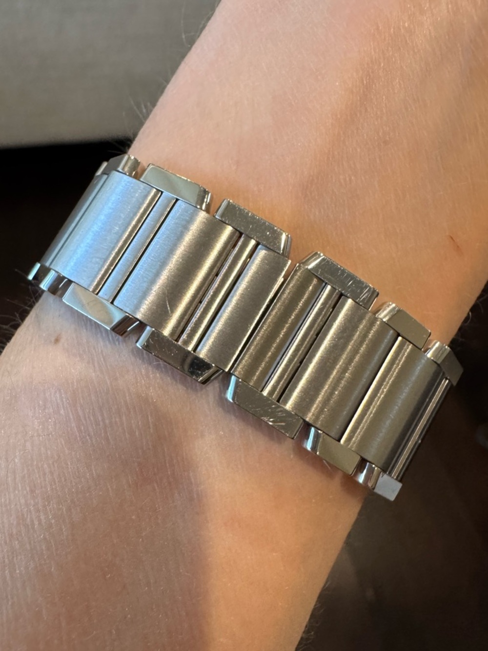 Cartier Tank Française Steel Mid Size Quartz Watch *under warranty 11/27 - Picture 4 of 16